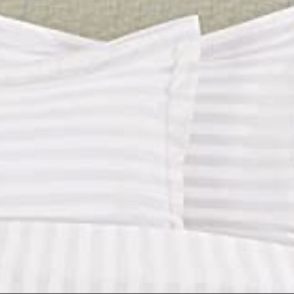 Duvet COVER Set WHITE Striped KING/Cal KING, NEW
